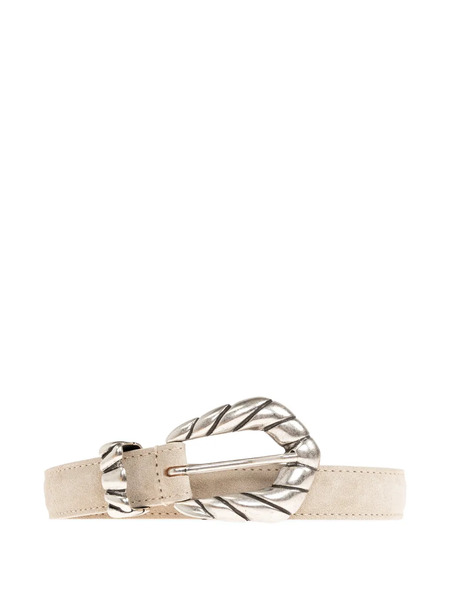  Iro Textured-buckle Belt - Neutrals 
