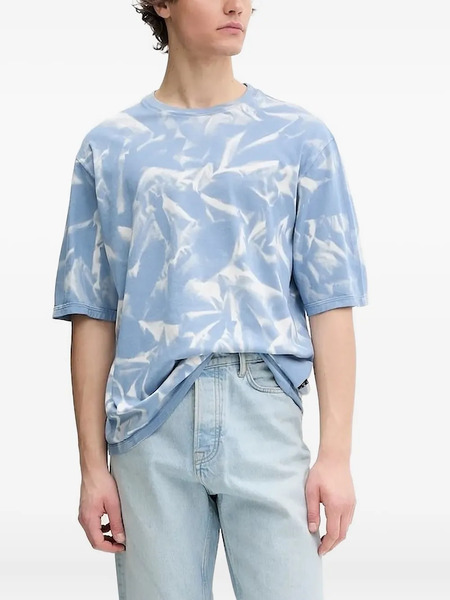  Iro Tie-dye Short-sleeve T-shirt - Blue 