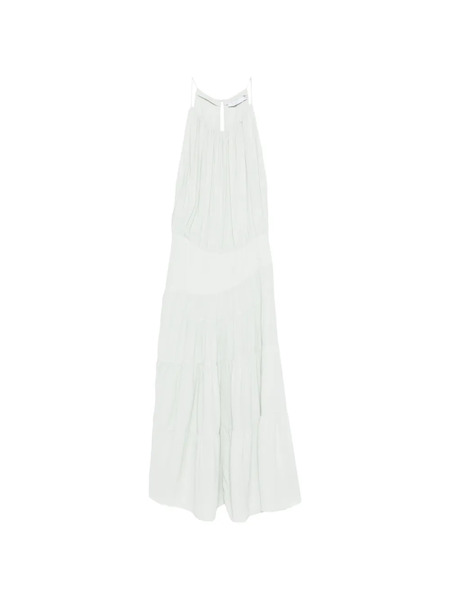  Iro Tiered Pleated Dress - Green 