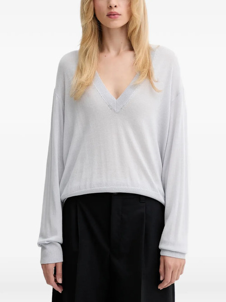  Iro V-neck Sweater - Grey 