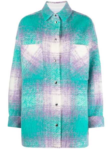  Iro Valaria Plaid Overshirt - Purple 