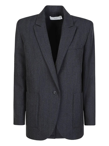  Iro Wool Single-breasted Blazer - Blue 
