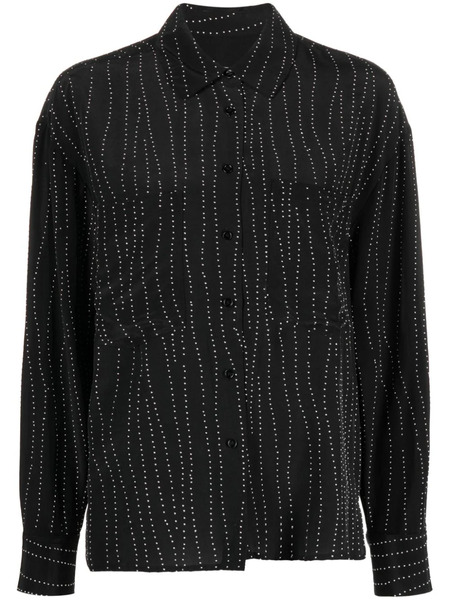  Iro Zefiro Stud-embellished Shirt - Black 