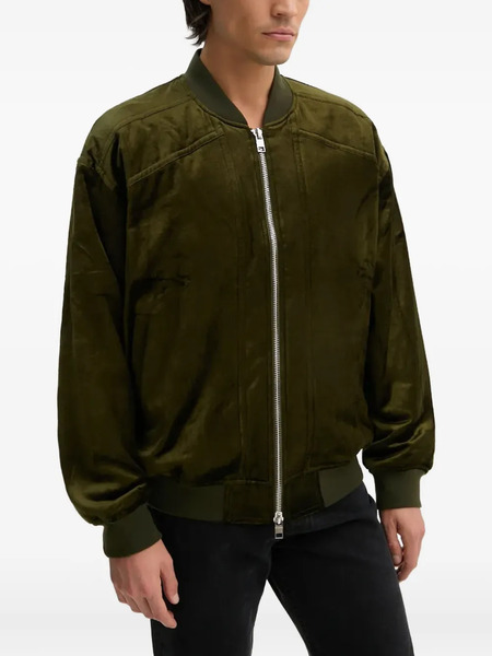  Iro Zip-fastening Velvet Jacket - Green 