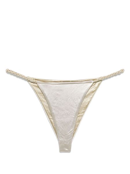  Isa Boulder Full-chain Bikini Bottoms - Grey 