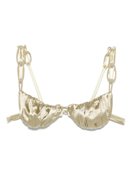  Isa Boulder Reversible Bikini Top - Gold 