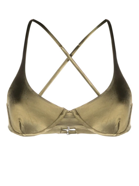  Isa Boulder Reversible Crossover-strap Bikini Top - Green 