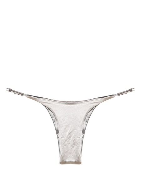  Isa Boulder Rope Reversible Bikini Bottoms - Grey 