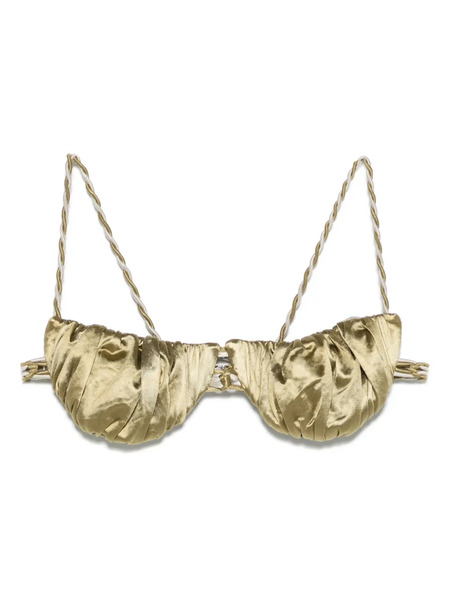  Isa Boulder Tiny Twist Bikini Top - Green 