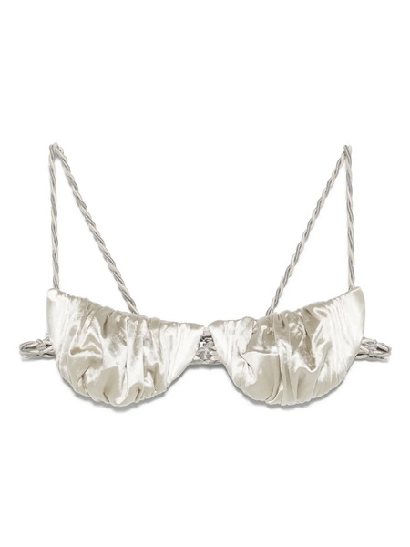  Isa Boulder Tiny Twist Bikini Top - Grey 