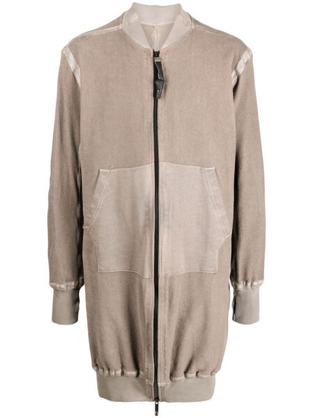  Isaac Sellam Experience Seam-detailing Zip-up Midi Coat - Brown 