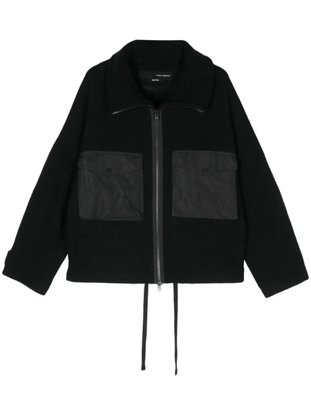  Isabel Benenato Fleece Jacket - Black 