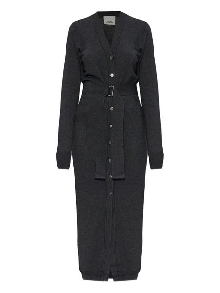 Isabel Marant Belted Buttoned Cardigan - Grey 