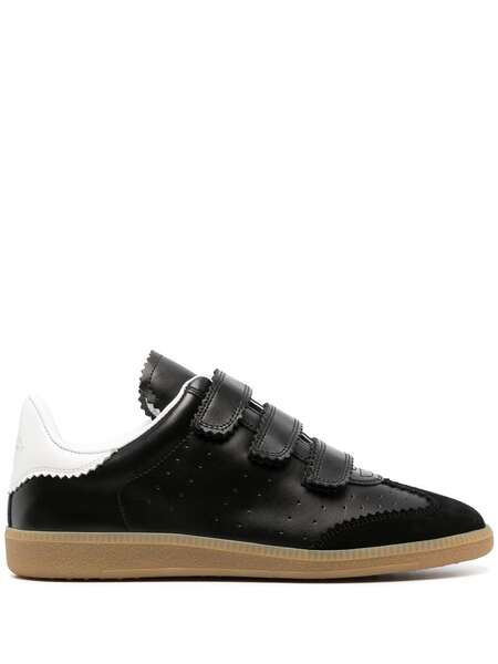  Isabel Marant Beth Perforated Touch-strap Sneakers - Black 