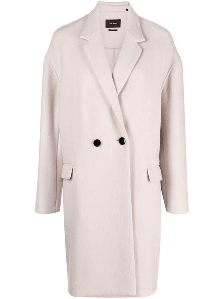  Isabel Marant Double-breasted Midi Coat - Neutrals 