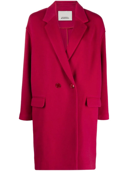  Isabel Marant Efegozi Double-breasted Coat - Pink 