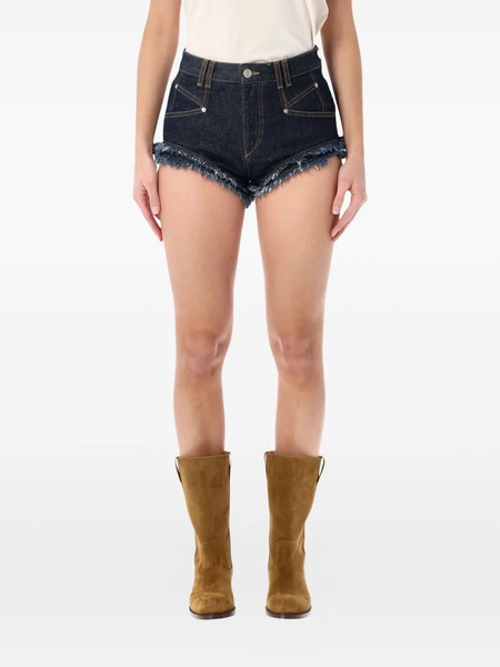  Isabel Marant Eneidala Denim Shorts - Blue 