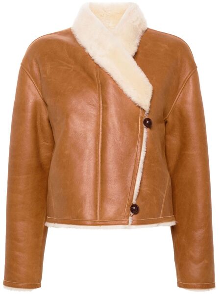  Isabel Marant Eriana Reversible Leather Jacket - Brown 