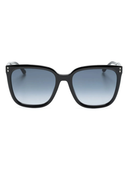  Isabel Marant Eyewear Square-frame Tinted Sunglasses - Black 