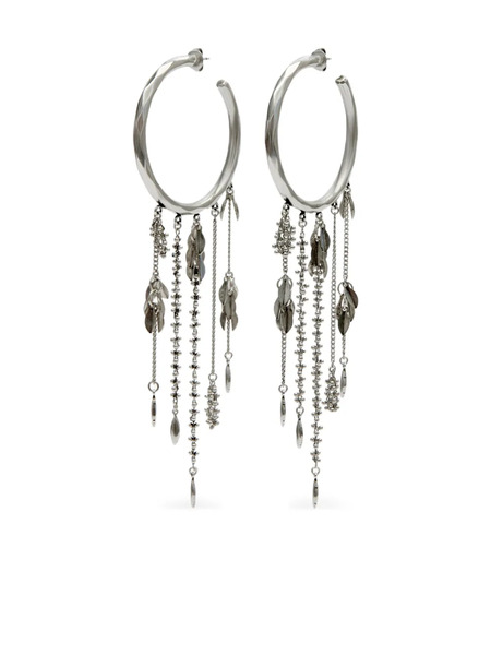  Isabel Marant Fringe Hoops Earrings - Silver 