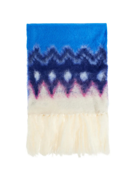  Isabel Marant Fringed Scarf - Blue 