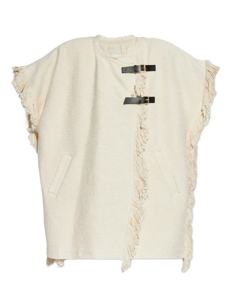  Isabel Marant Greya Fringed Coat - Neutrals 