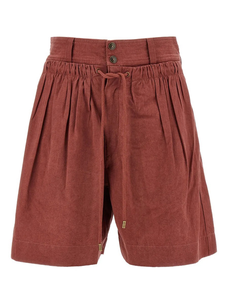  Isabel Marant Ingrid Drawstring High-waist Shorts - Red 