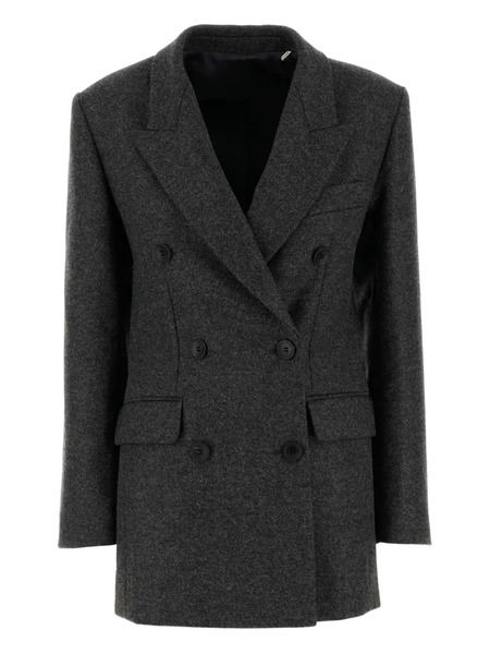  Isabel Marant Isidora Double-breasted Wool Coat - Grey 