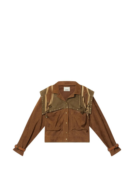  Isabel Marant Kayae Leather Jacket - Brown 
