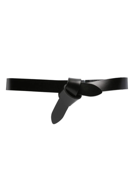  Isabel Marant Lecce Leather Belt - Black 