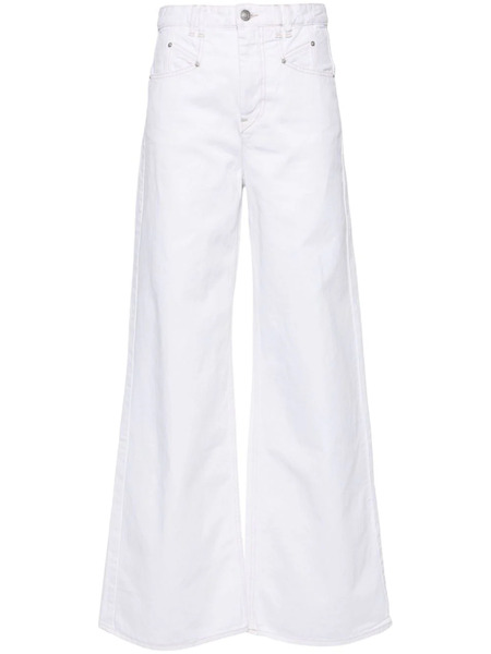  Isabel Marant Lemony High-rise Wide-leg Jeans - White 