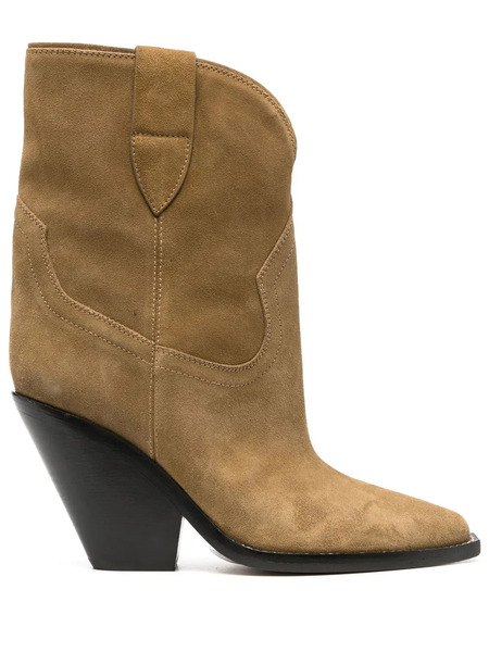  Isabel Marant Leyane High Cowboy Boots - Brown 