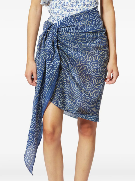  Isabel Marant Lucilia Patterned Pareo - Blue 