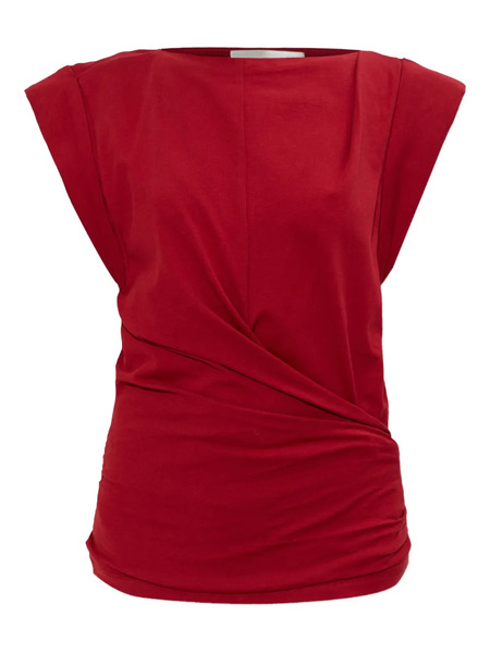  Isabel Marant Maisan Draped Top - Red 