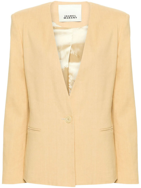  Isabel Marant Manzil Single-breasted Blazer - Yellow 