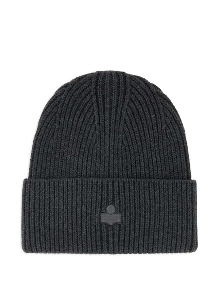  Isabel Marant Mayers Ribbed Beanie Hat - Grey 