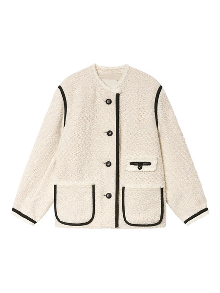  Isabel Marant Maylin Button Trim Jacket - Neutrals 