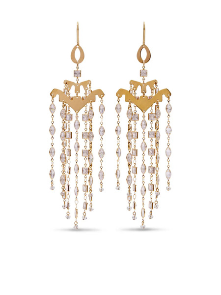  Isabel Marant Meline Fringe Earrings - Gold 