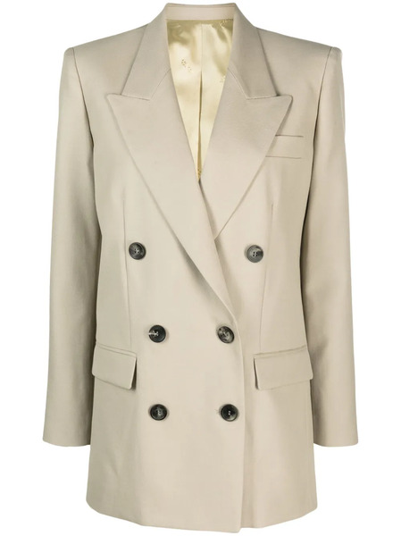  Isabel Marant Nevimea Double-breasted Blazer - Neutrals 