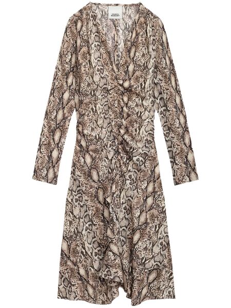 Isabel Marant Octavia Mini Dress - Neutrals 