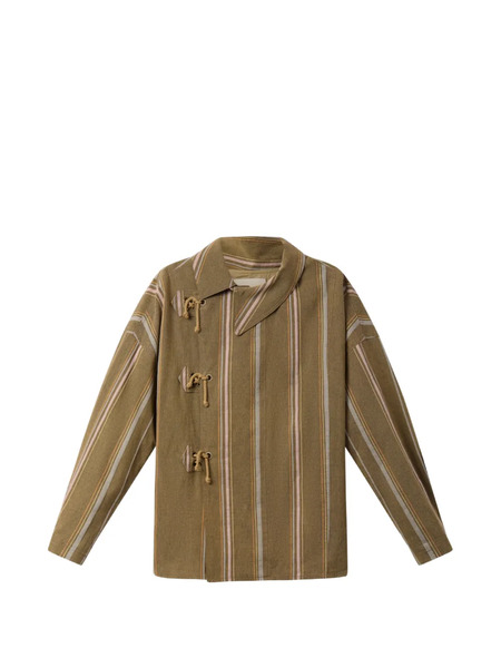  Isabel Marant Rasmia Striped-pattern Jacket - Green 