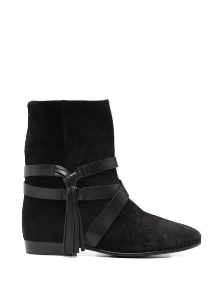  Isabel Marant Rejen Tassel Boots - Black 