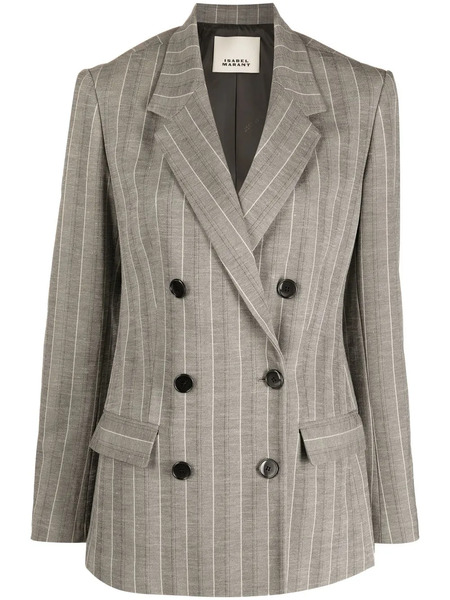  Isabel Marant Sheril Double-breasted Blazer - Grey 
