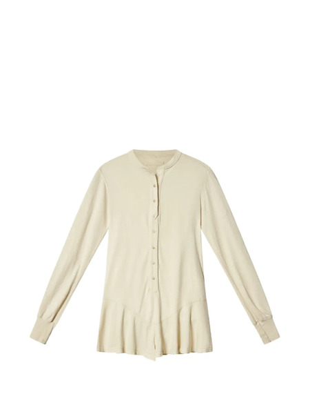  Isabel Marant Tina Buttoned Long-sleeved Playsuit - Neutrals 