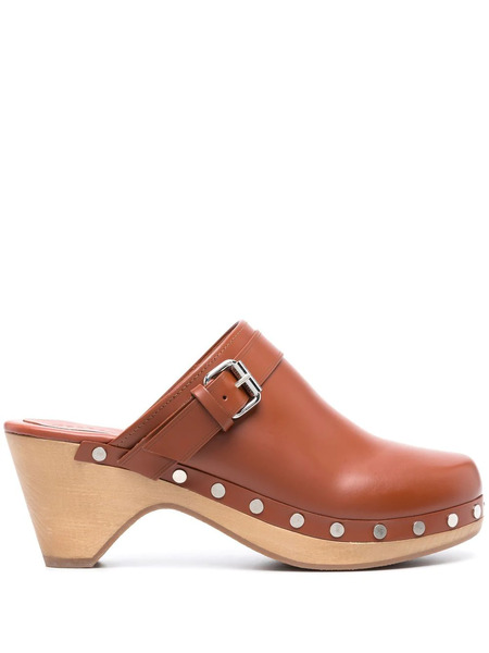  Isabel Marant Titya Leather Clogs - Brown 