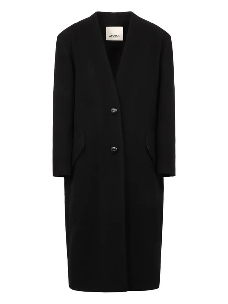  Isabel Marant V-neck Coat - Black 