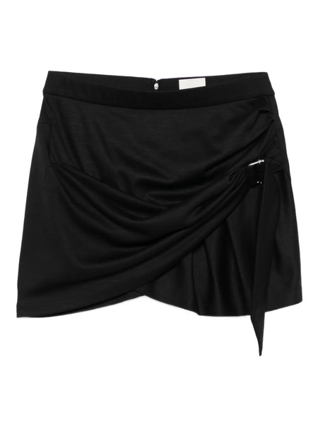  Isabel Marant Wool Draped Skirt - Black 