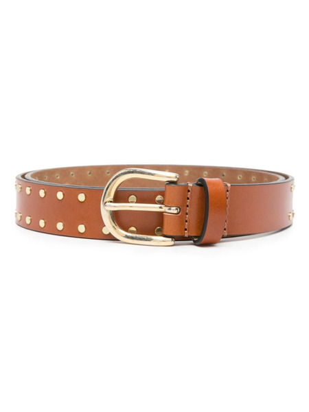 Isabel Marant Zap Stud-embellished Belt - Brown 