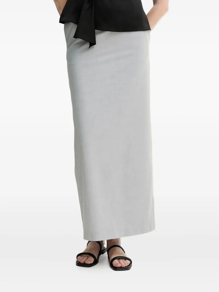  Isabelle Blanche A-line Midi Skirt - Grey 