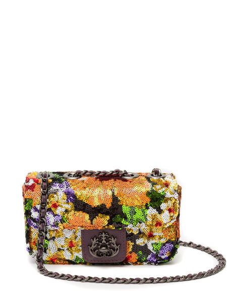  Isla Mini Anne Sequinned Shoulder Bag - Yellow 